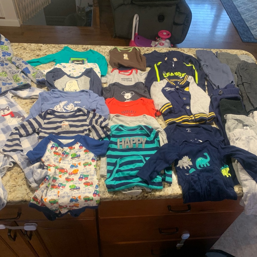 Lot of 9 month baby clothing